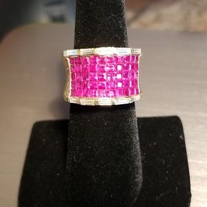 18kt Gold Ruby/Diamond Ring
